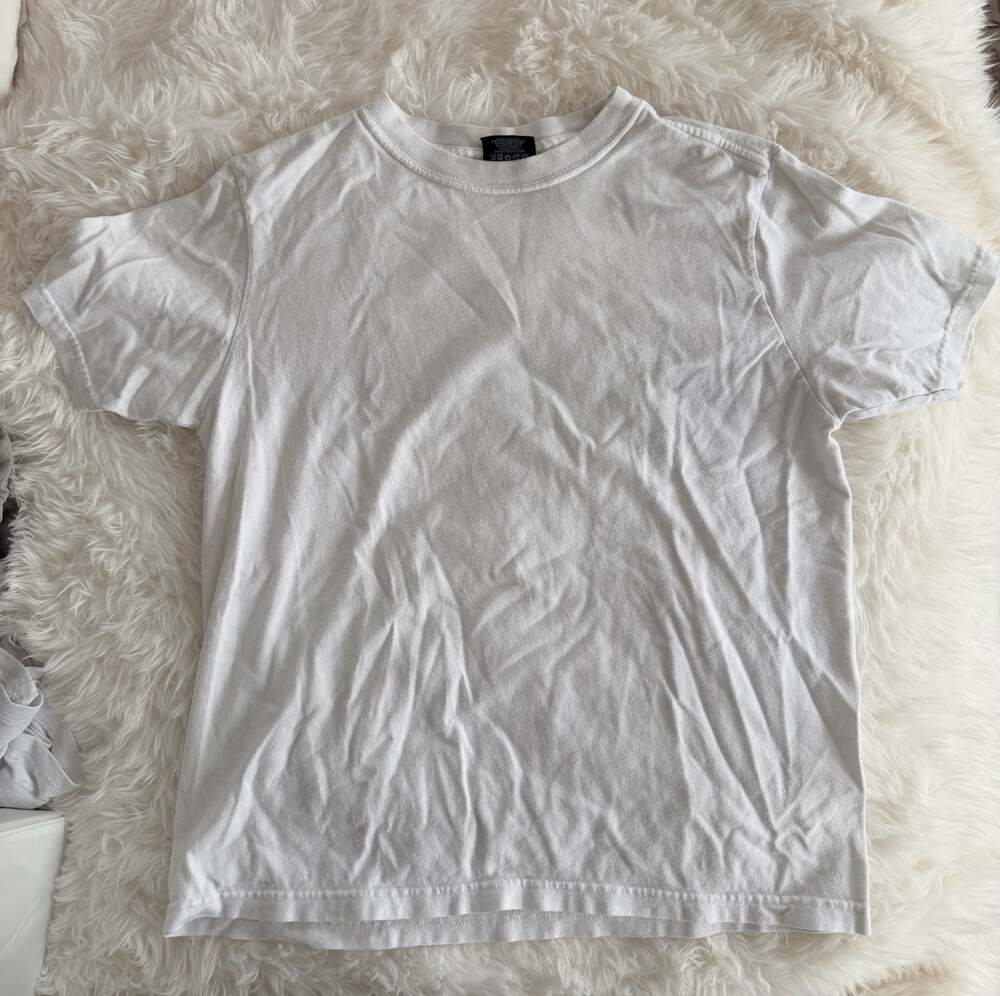 Stüssy Basic Logo T-Shirt White/Mint Green Size XS